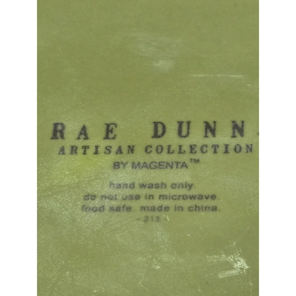 Rae Dunn Artisian Collection Lime Green Ceramic Happy Haunting Canister With Lid